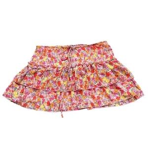 Wild Fable Floral Ruffled Mini Skirt • Used • Size:  Large